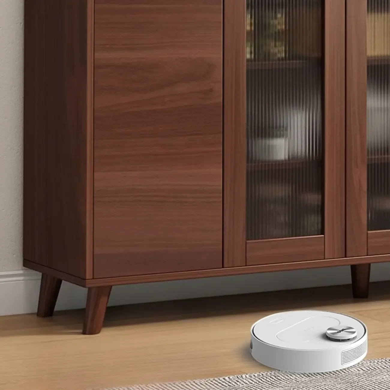 Modern Slab Stone Countertop Kitchen Sideboard Image - 9