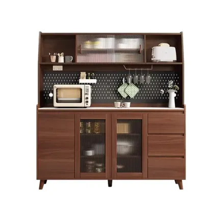 Modern Slab Stone Countertop Kitchen Sideboard Image - 10