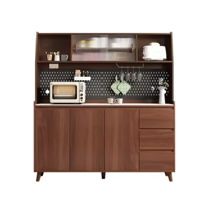 Modern Slab Stone Countertop Kitchen Sideboard Image - 17