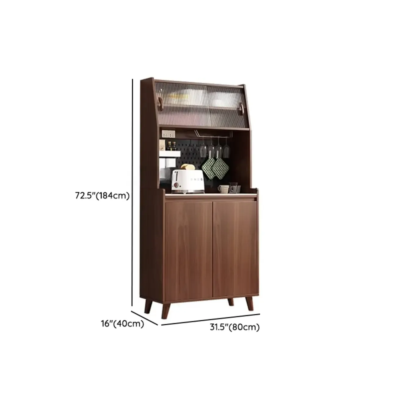 Modern Slab Stone Countertop Kitchen Sideboard Image - 20