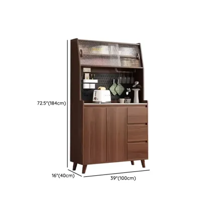 Modern Slab Stone Countertop Kitchen Sideboard Image - 22