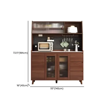 Modern Slab Stone Countertop Kitchen Sideboard Image - 25