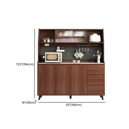 Modern Slab Stone Countertop Kitchen Sideboard Image - 28