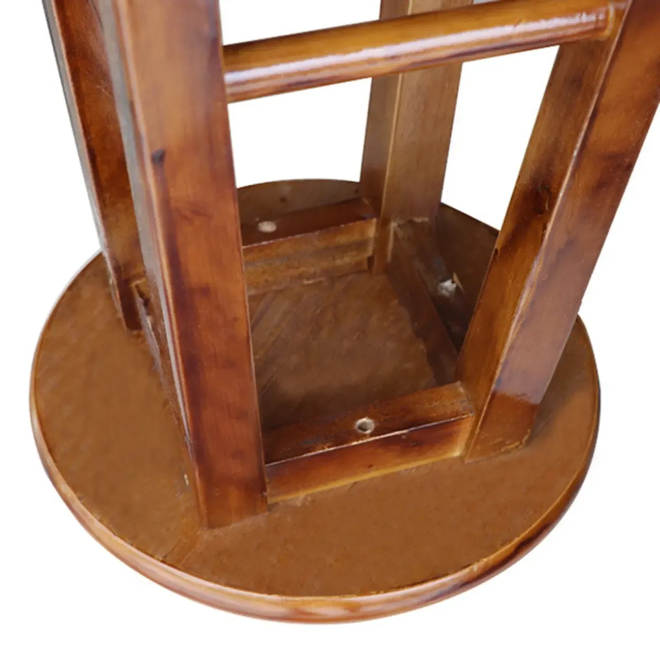 Counter Height Modern Wood Backless Bar Stools Image - 8