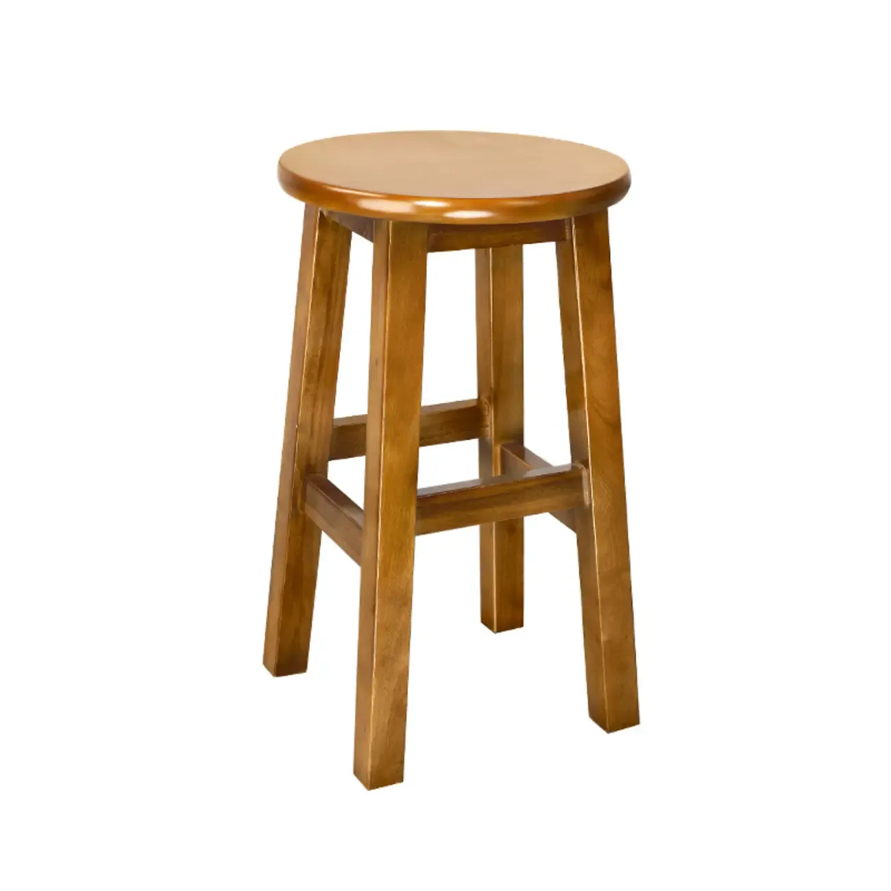 Counter Height Modern Wood Backless Bar Stools Image - 9