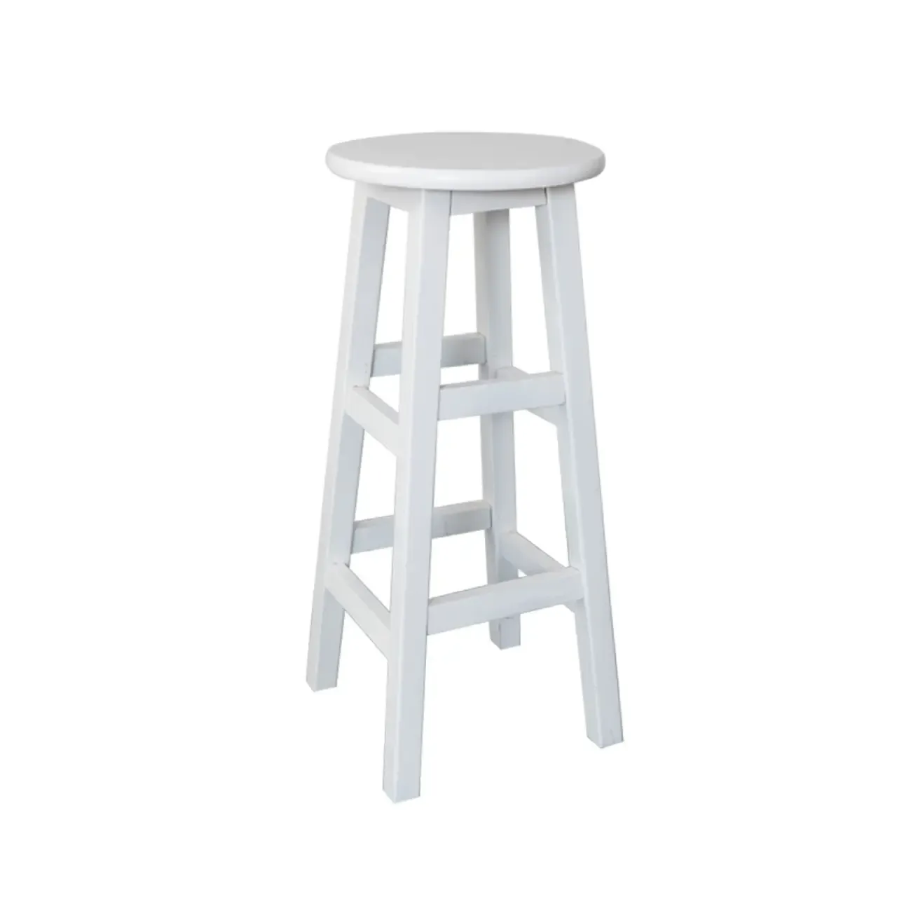 Counter Height Modern Wood Backless Bar Stools Image - 12