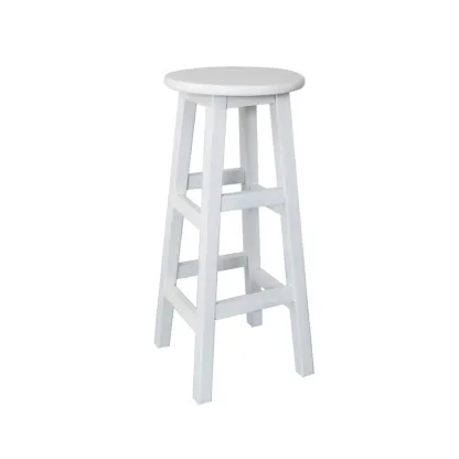 Counter Height Modern Wood Backless Bar Stools Image - 12