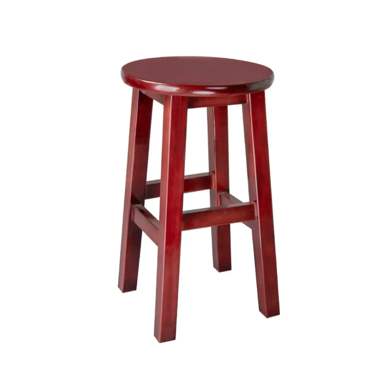 Counter Height Modern Wood Backless Bar Stools Image - 13