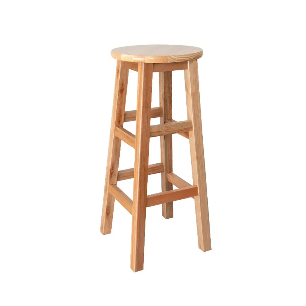 Counter Height Modern Wood Backless Bar Stools Image - 16