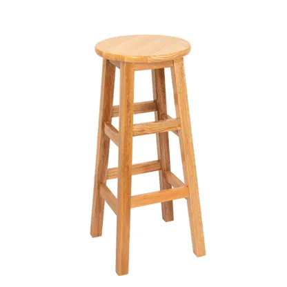Counter Height Modern Wood Backless Bar Stools Image - 17