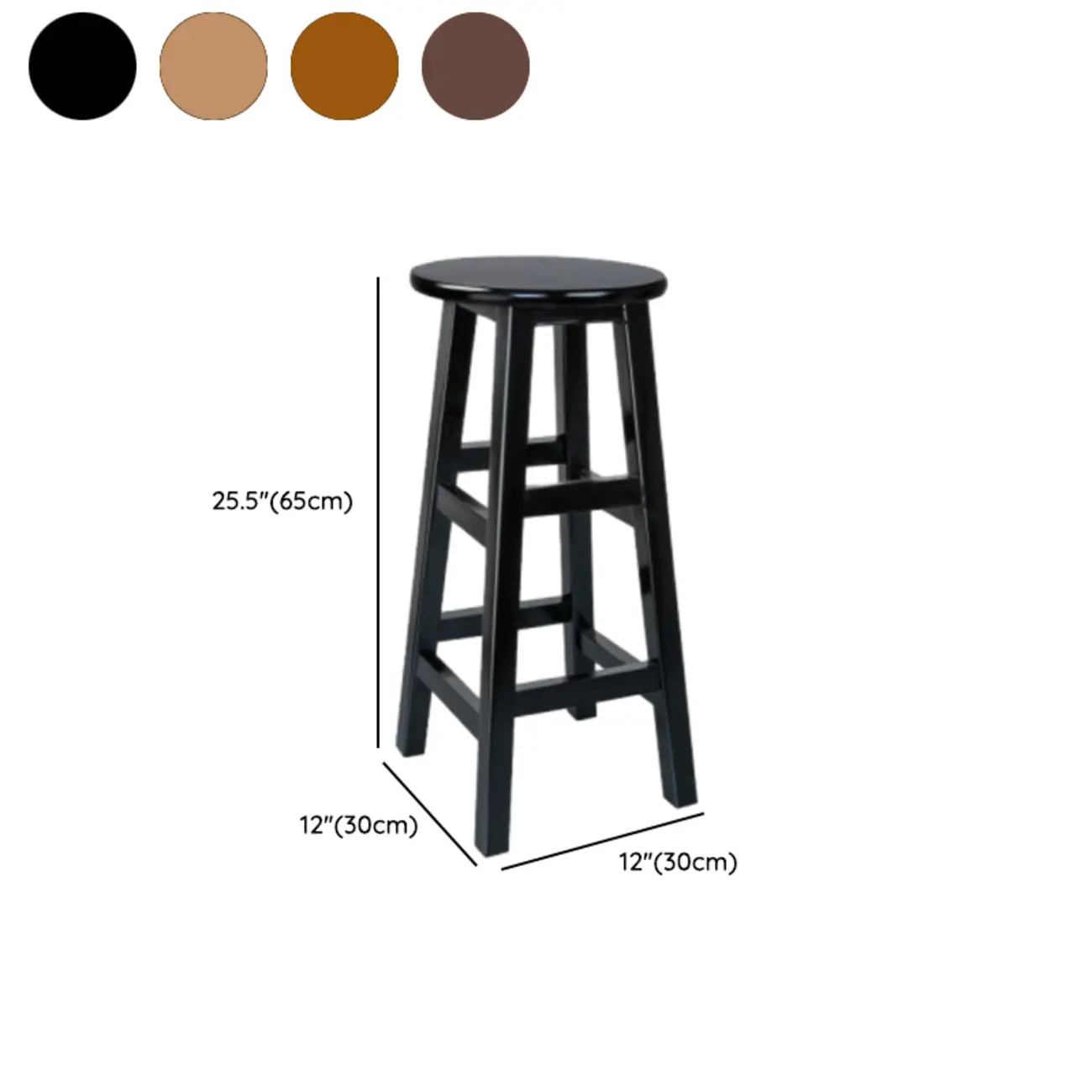 Counter Height Modern Wood Backless Bar Stools Image - 24 | homeyfad