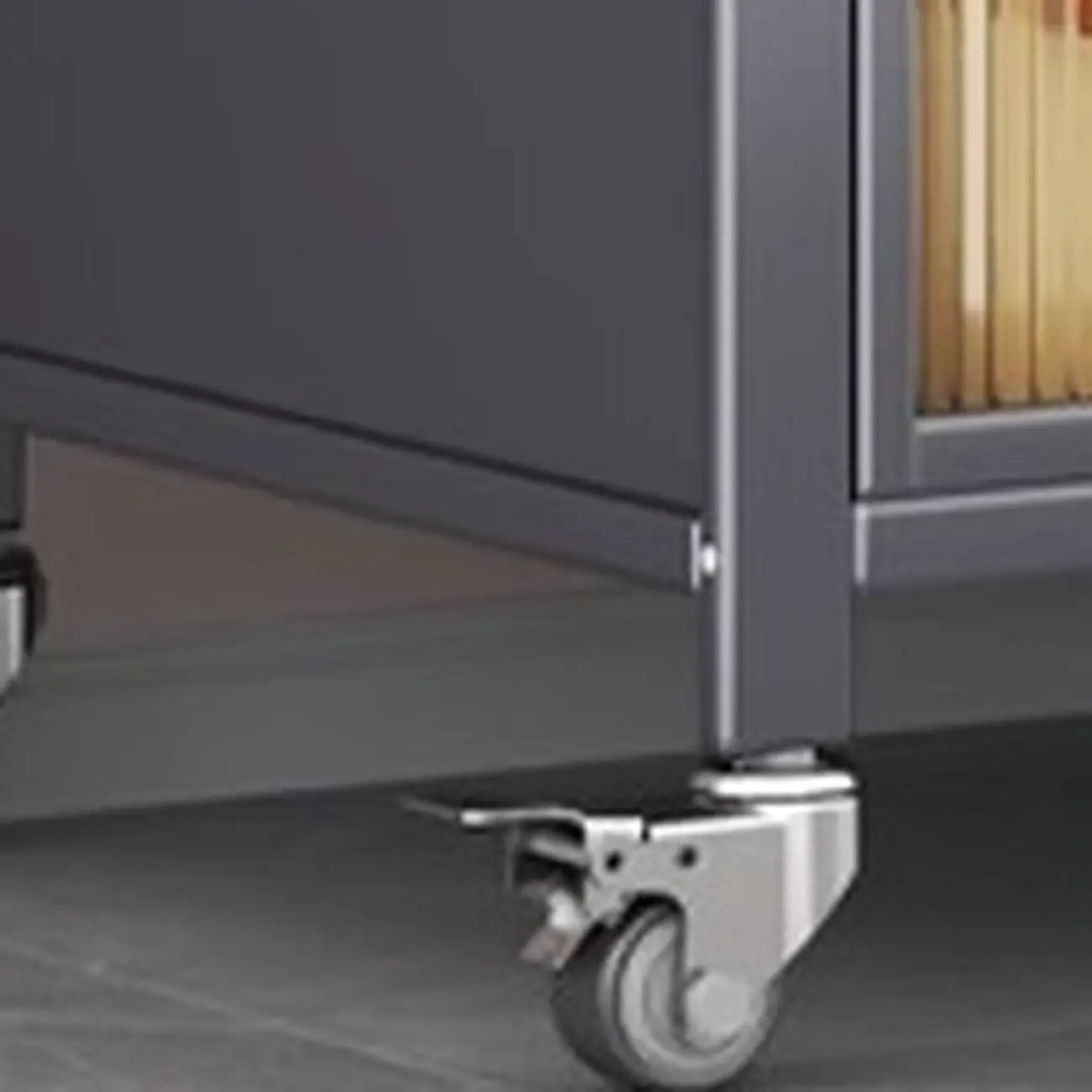 Modern Metal Adjustable Shelving Narrow Sideboard Image - 8 | homeyfad