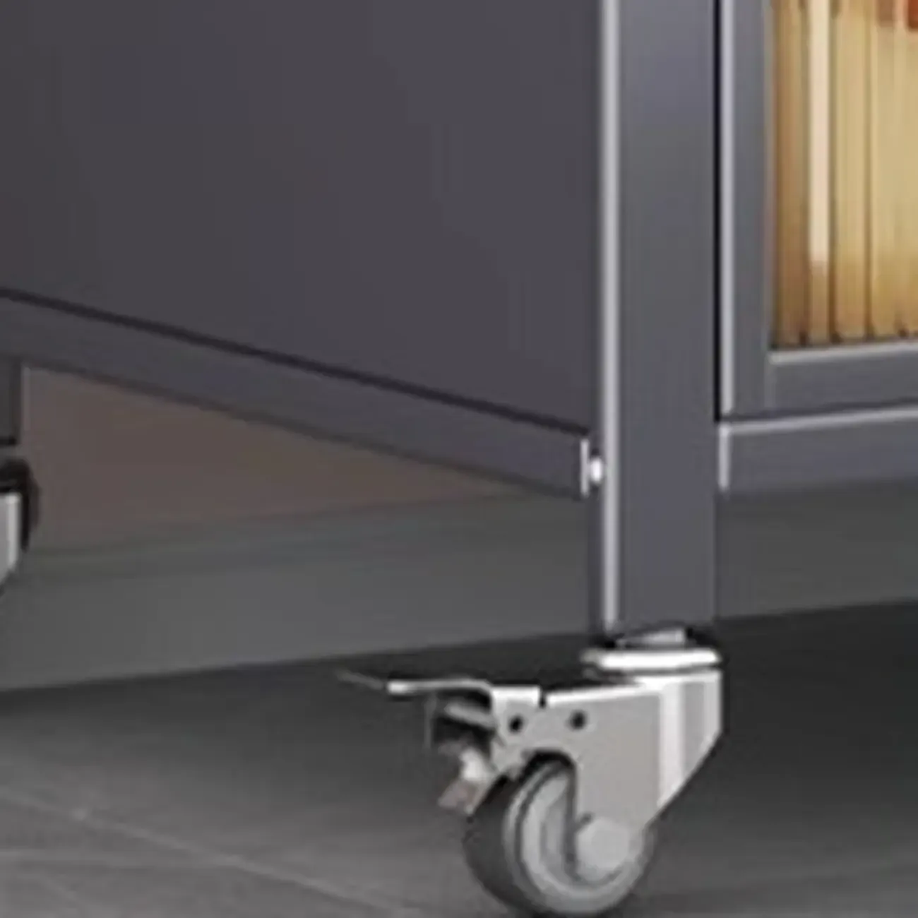 Modern Metal Adjustable Shelving Narrow Sideboard Image - 8