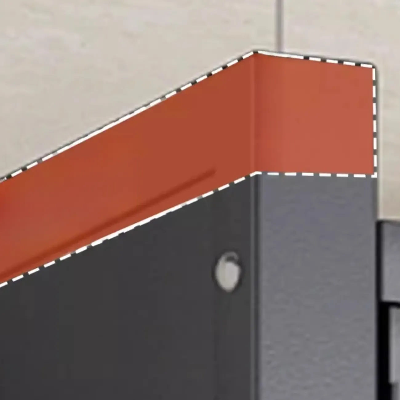 Modern Metal Adjustable Shelving Narrow Sideboard Image - 10