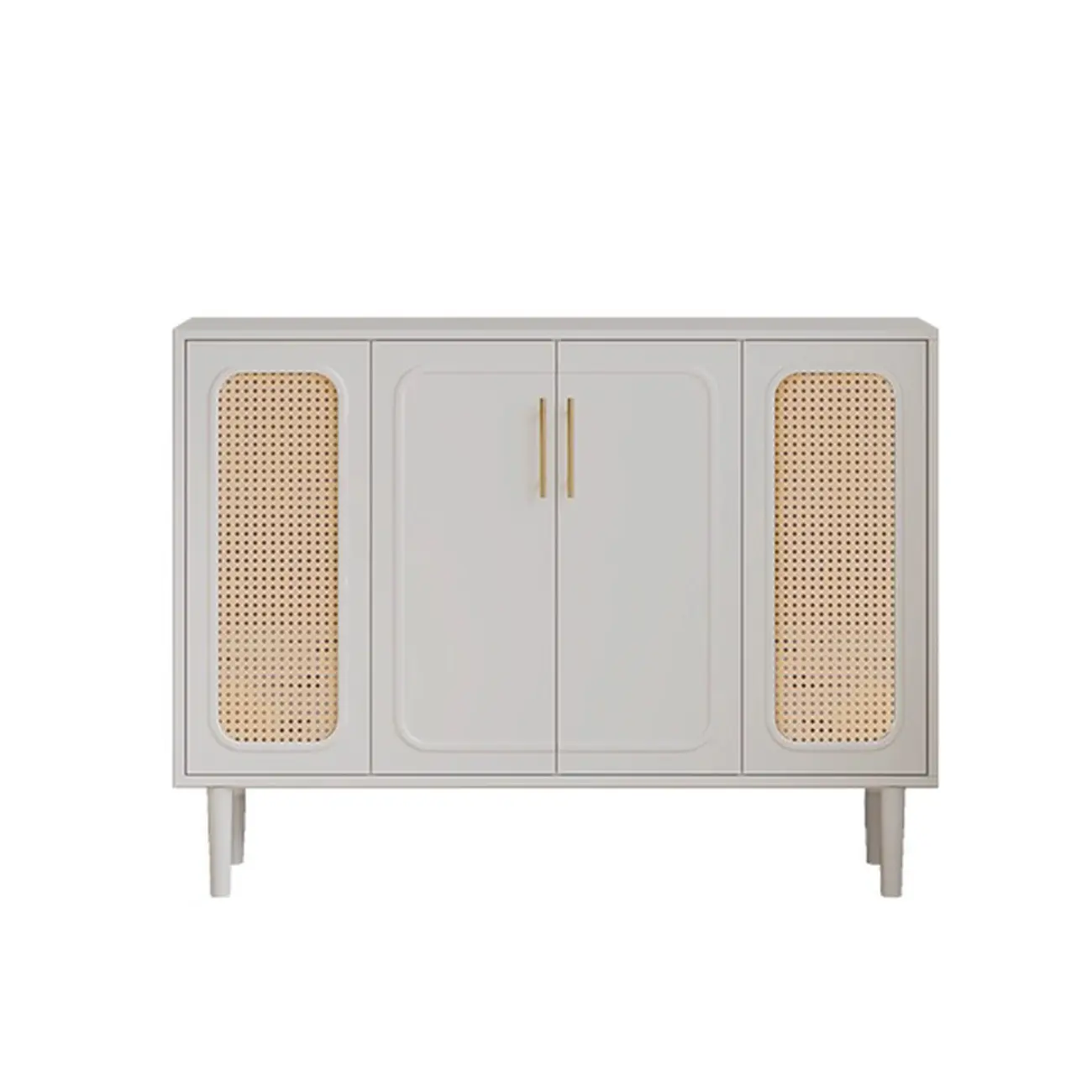 Modern Ink Wood Slab Buffet with Adjustable Shelving Image - 7 | homeyfad