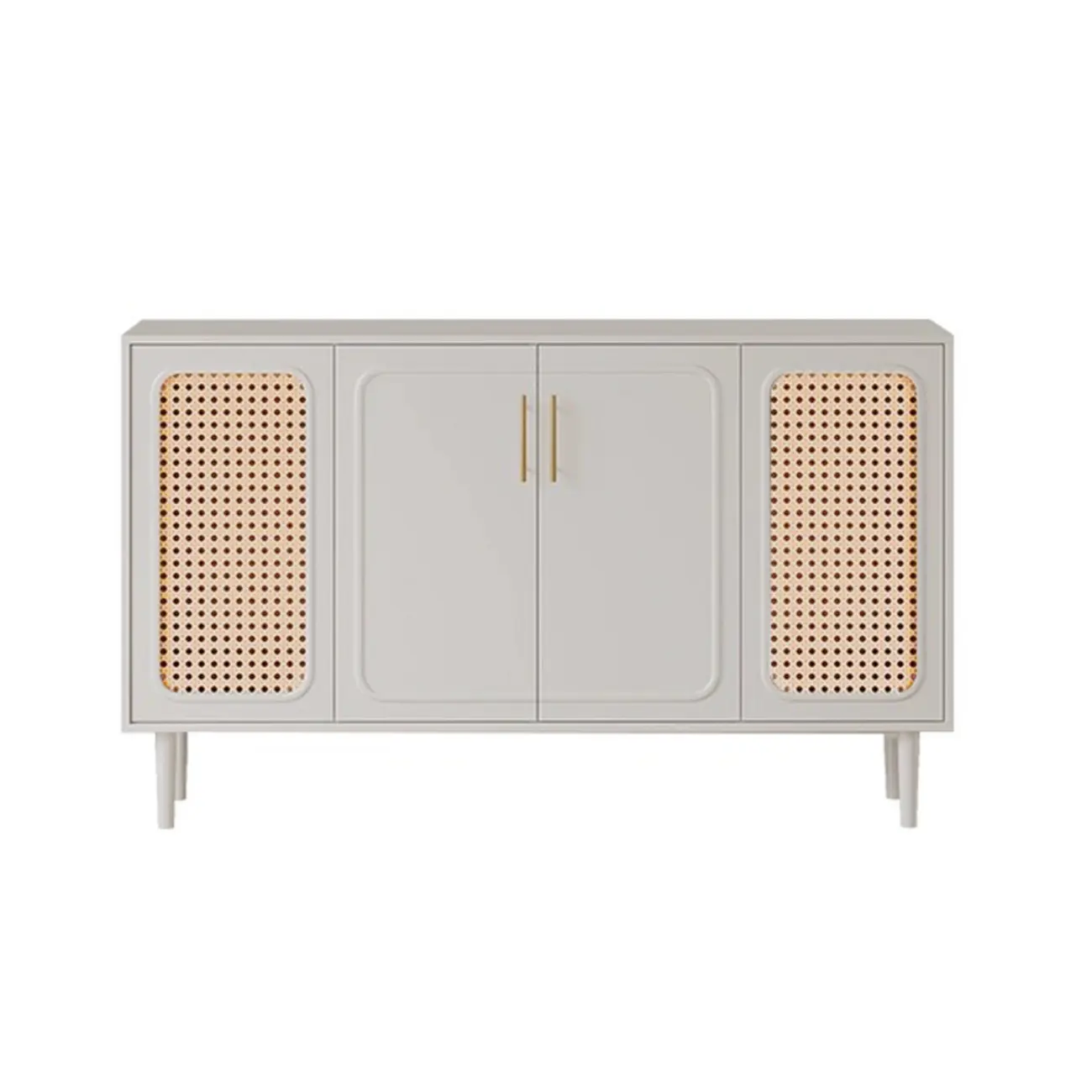 Modern Ink Wood Slab Buffet with Adjustable Shelving Image - 9 | homeyfad