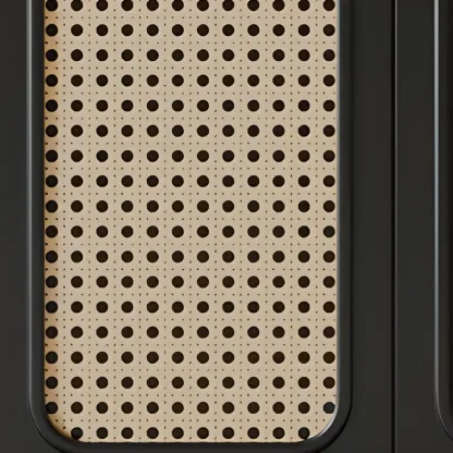 Modern Ink Wood Slab Buffet with Adjustable Shelving Image - 10