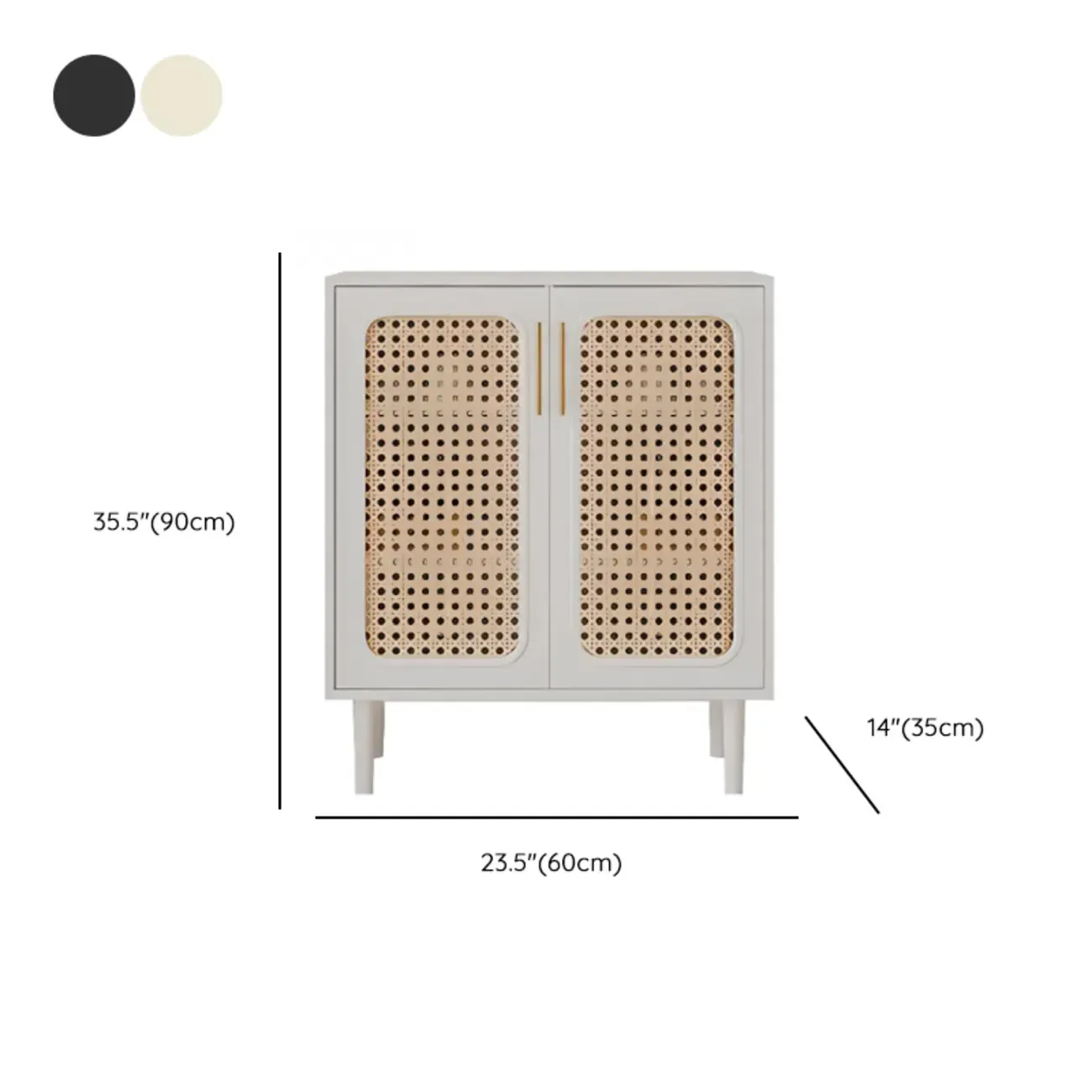 Modern Ink Wood Slab Buffet with Adjustable Shelving #size