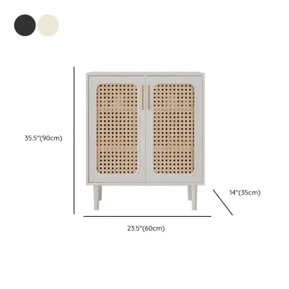 Modern Ink Wood Slab Buffet with Adjustable Shelving #size