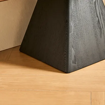 Elegant Ash Wood Open Back Display Vertical Bookcase Image - 6