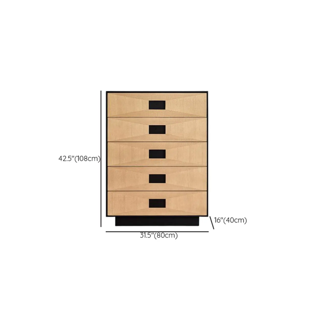 Bedroom 8-drawer Modern Natural Wood Double Dresser #size | homeyfad