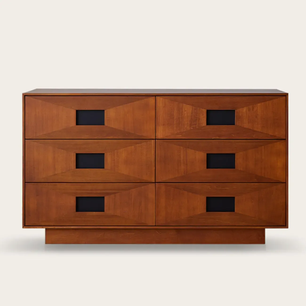 Brown 6-drawer Modern Wood Bedroom Vertical Dresser Image - 6