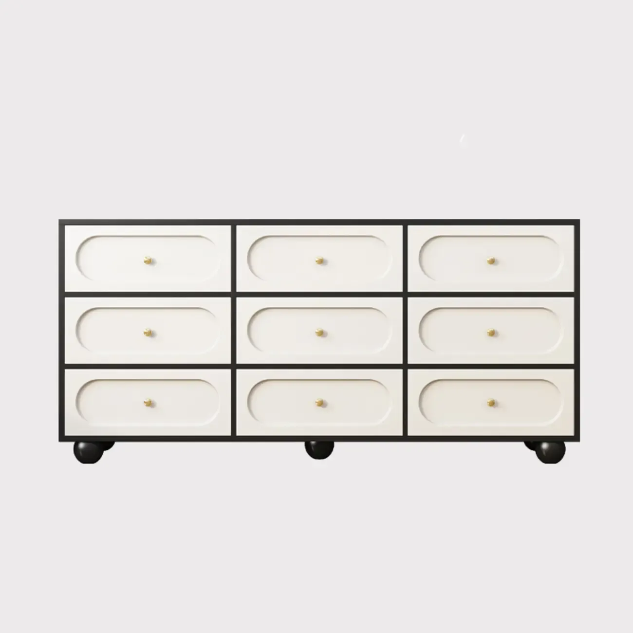 Elegant Glam 6-drawer Wood Double Dresser for Bedroom Image - 8