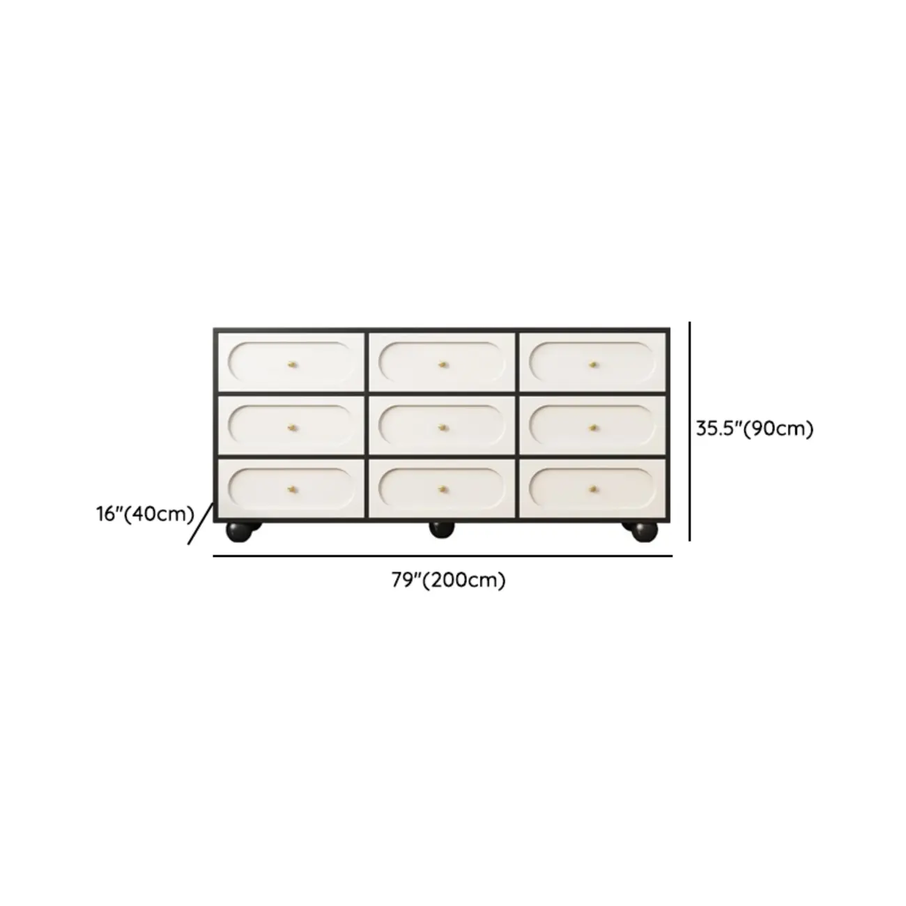 Elegant Glam 6-drawer Wood Double Dresser for Bedroom Image - 16 | homeyfad