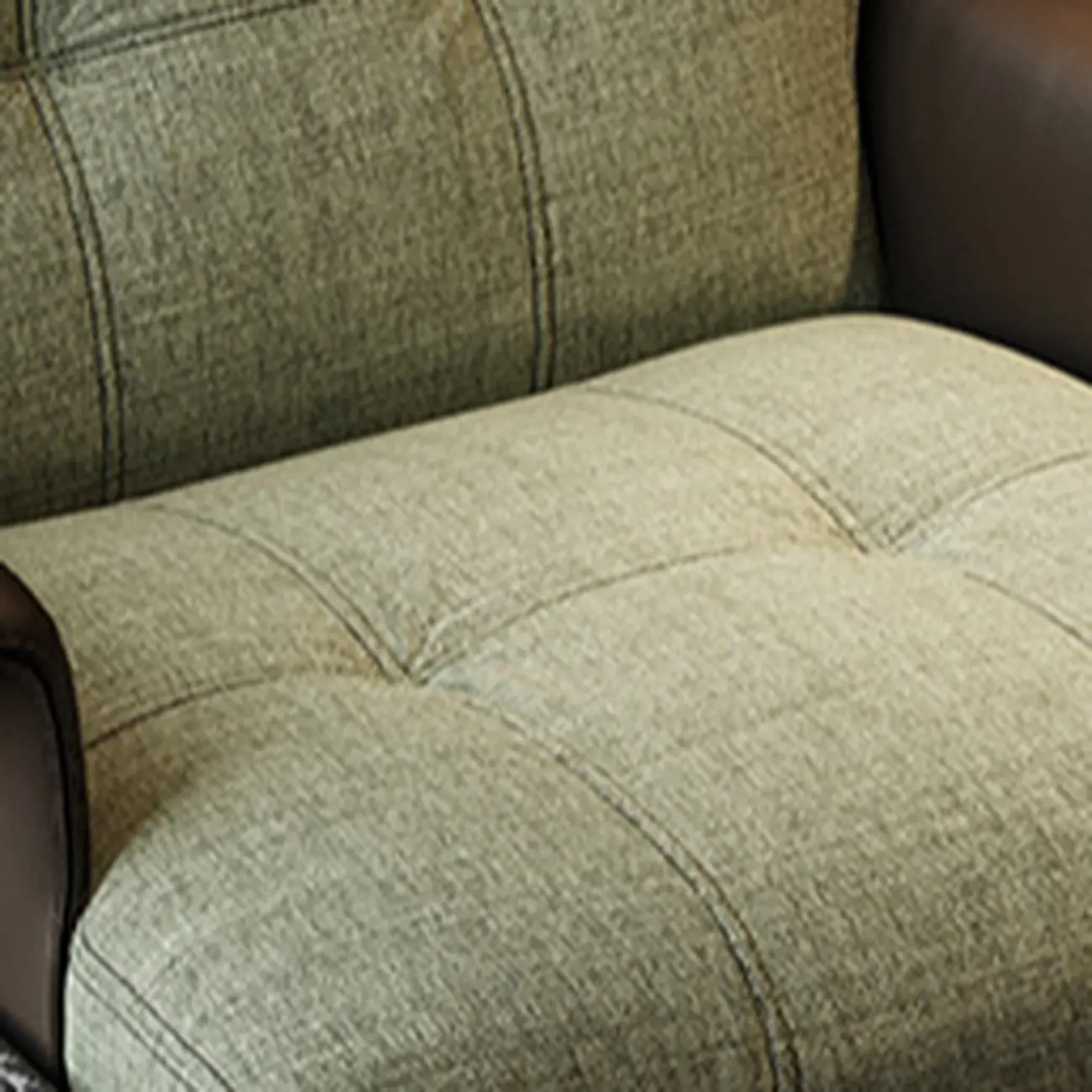 Modern Wingback Armrest Accent Chair Cotton Linen Fabric Image - 8 | homeyfad