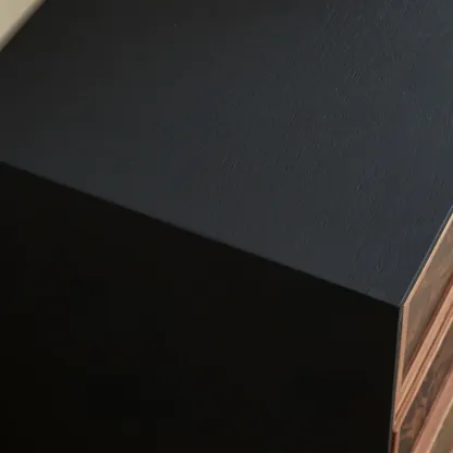 Modern Horizontal 8-drawer Red Oak Wood Dresser with Legs Image - 9