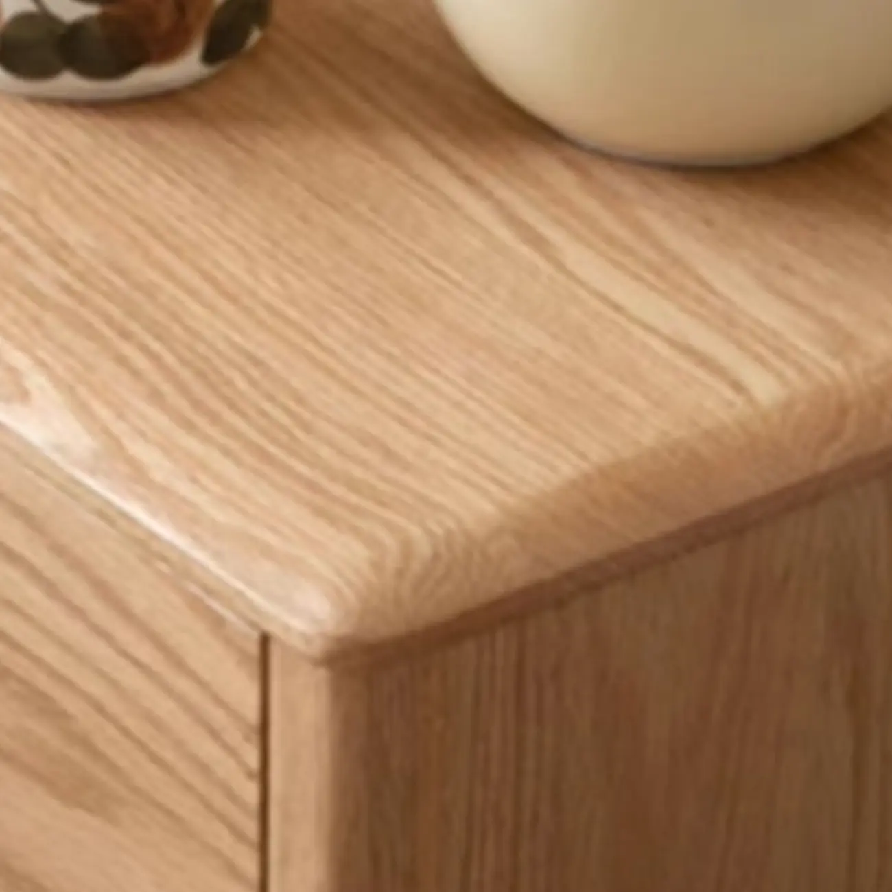 Narrow Modern Wooden Nightstand with 3 Drawers Image - 7 | homeyfad