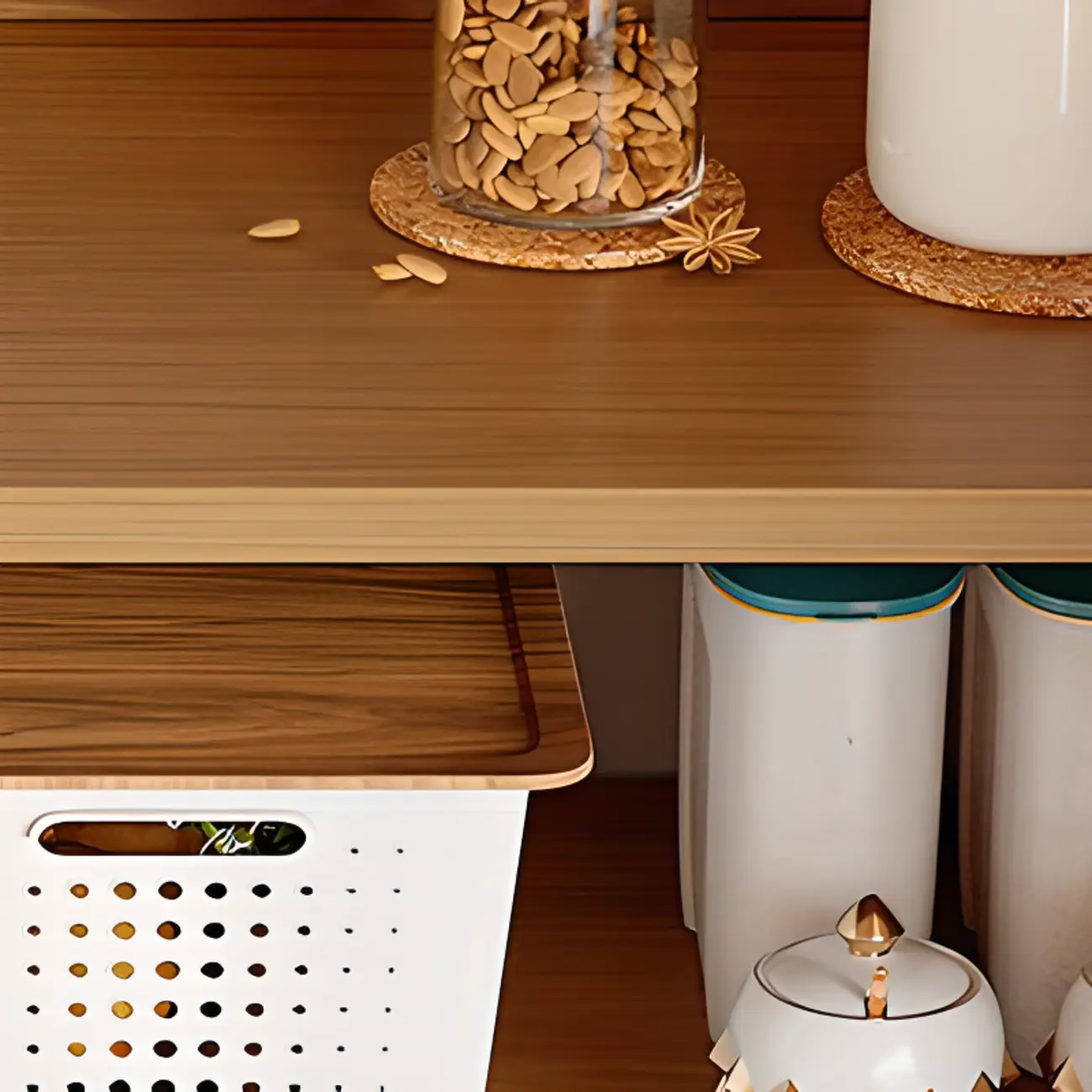 Modern Slab Sideboard with Sliding Doors Image - 6 | homeyfad