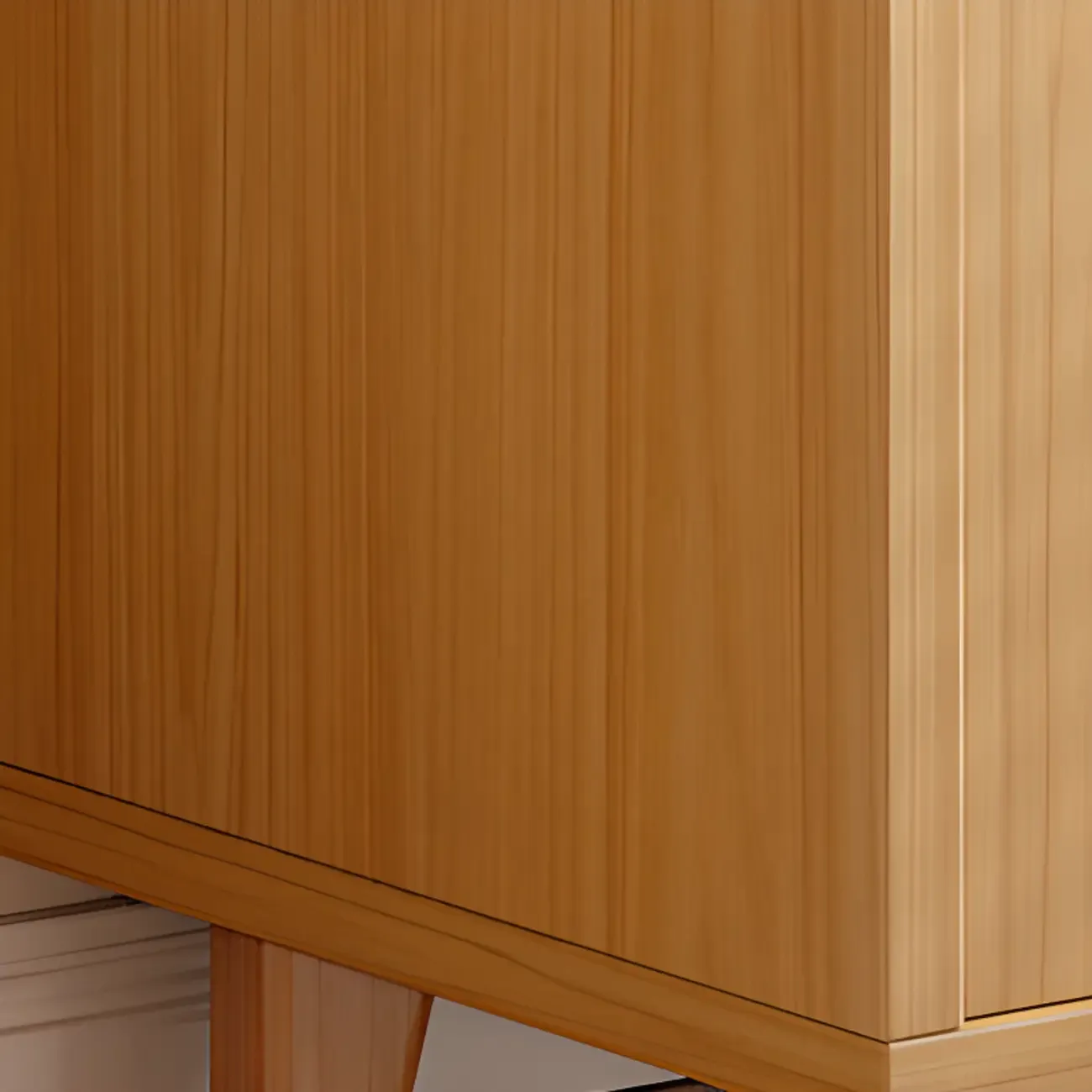 Modern Slab Sideboard with Sliding Doors Image - 8