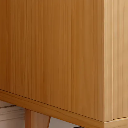 Modern Slab Sideboard with Sliding Doors Image - 8