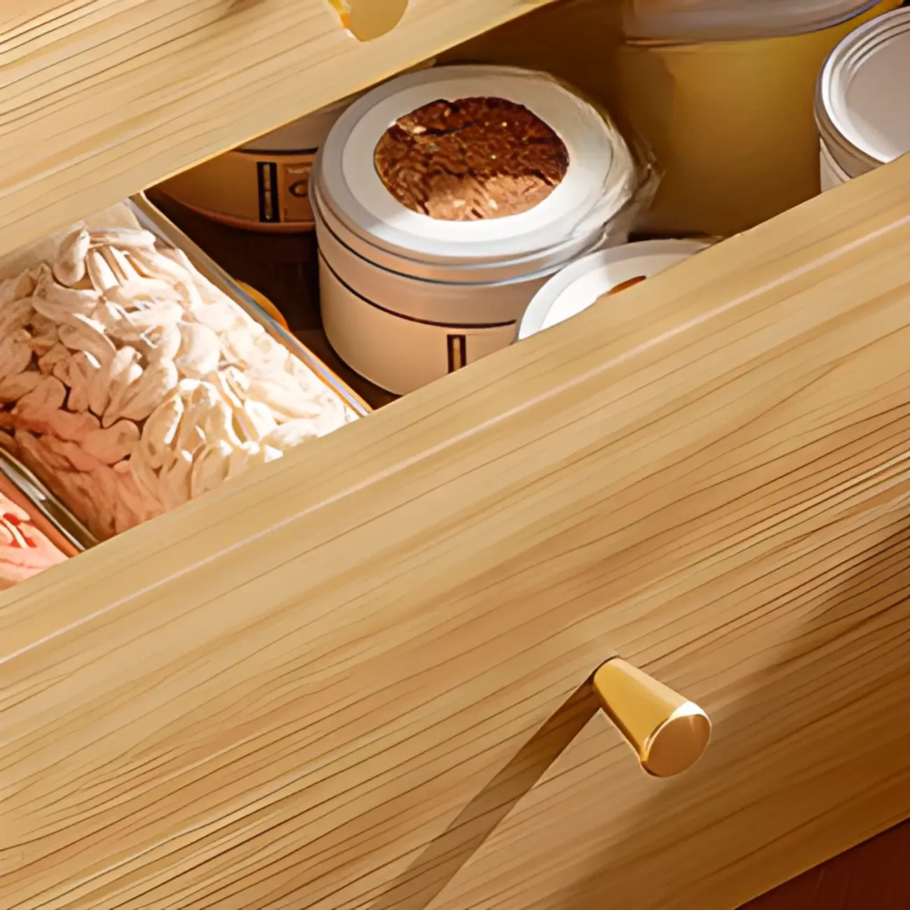 Modern Slab Sideboard with Sliding Doors Image - 10