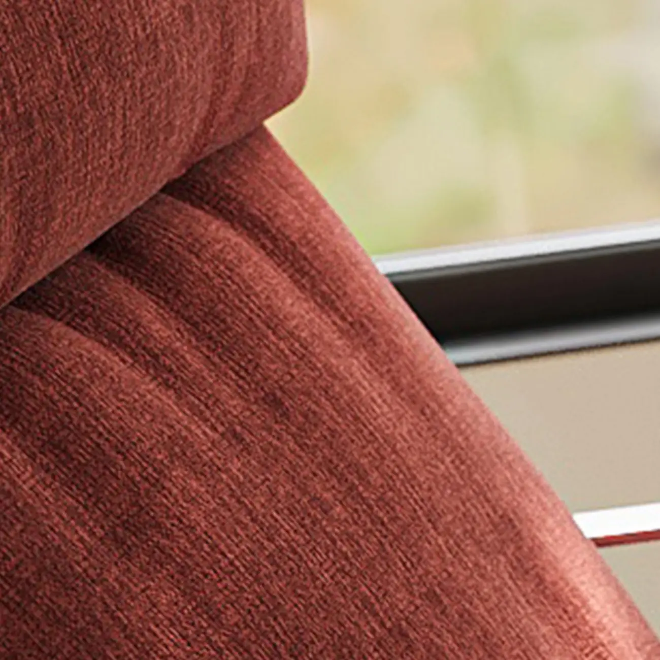 Modern Chenille High-Back Accent Chair With Arms Image - 13 | homeyfad