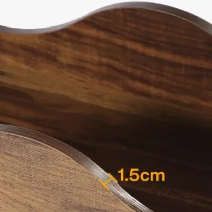 Rustic Country Wood Rectangle Console Table With Shelf Image - 4