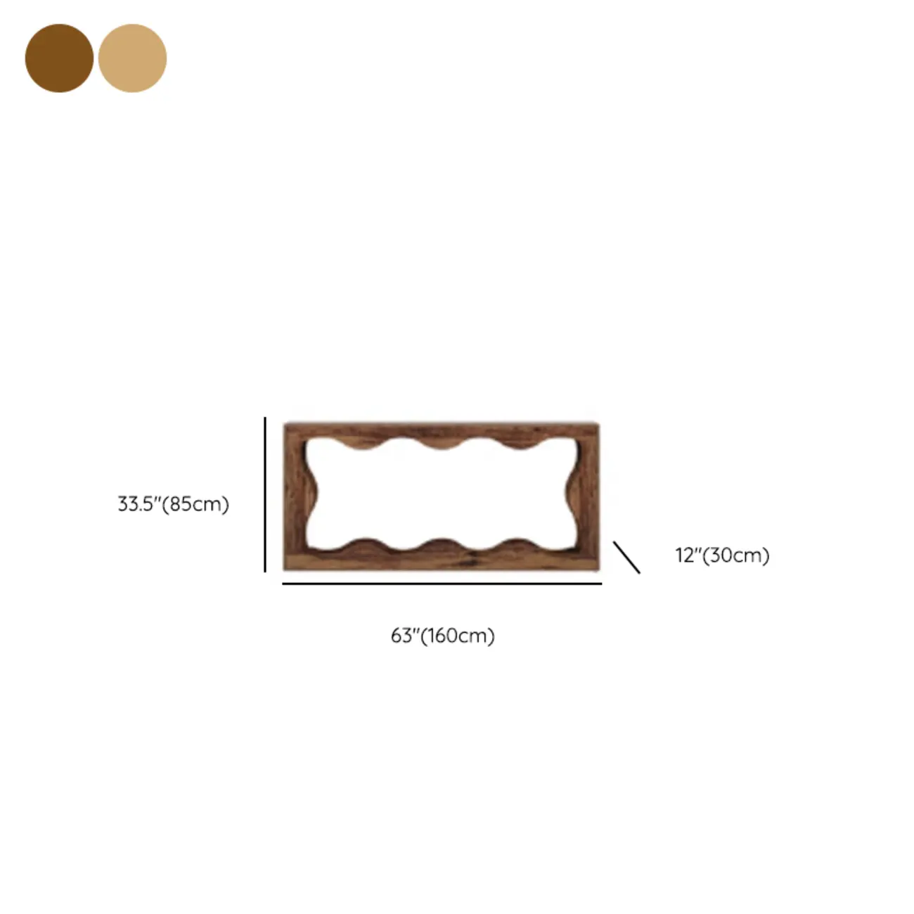 Rustic Country Wood Rectangle Console Table With Shelf Image - 12 | homeyfad