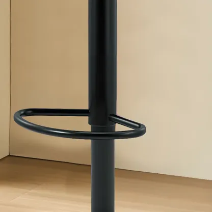 Adjustable Swivel Leather Modern Backless Bar Stools Image - 8