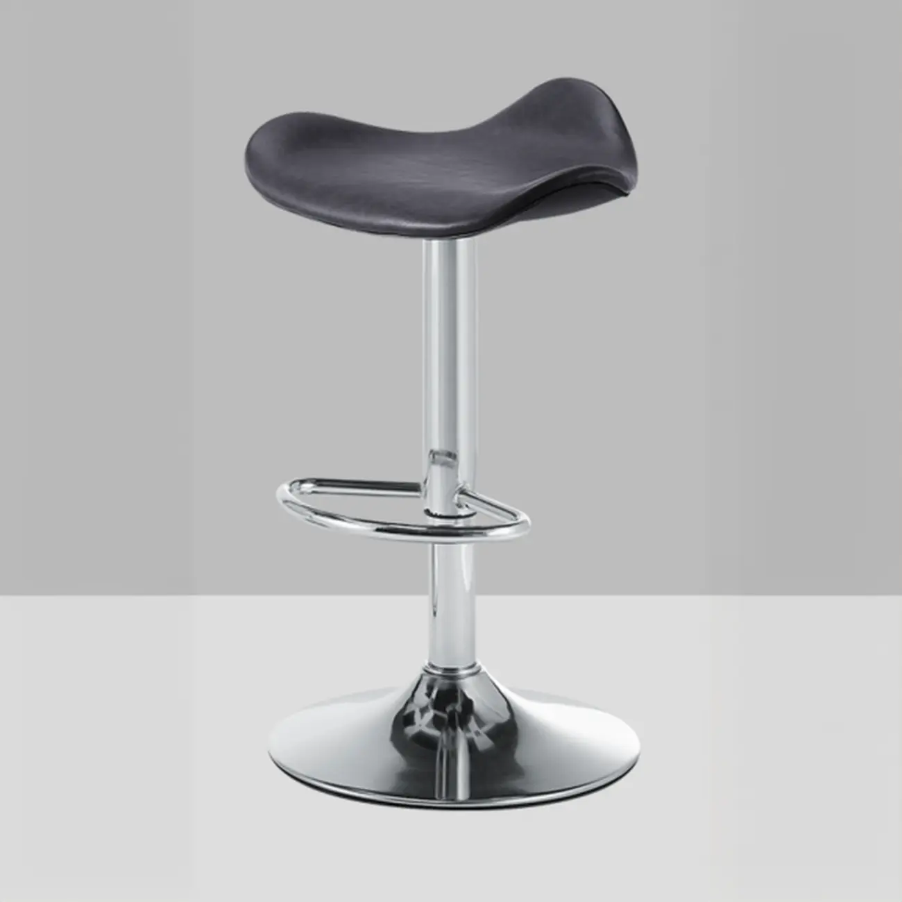 Adjustable Swivel Leather Modern Backless Bar Stools Image - 16 | homeyfad