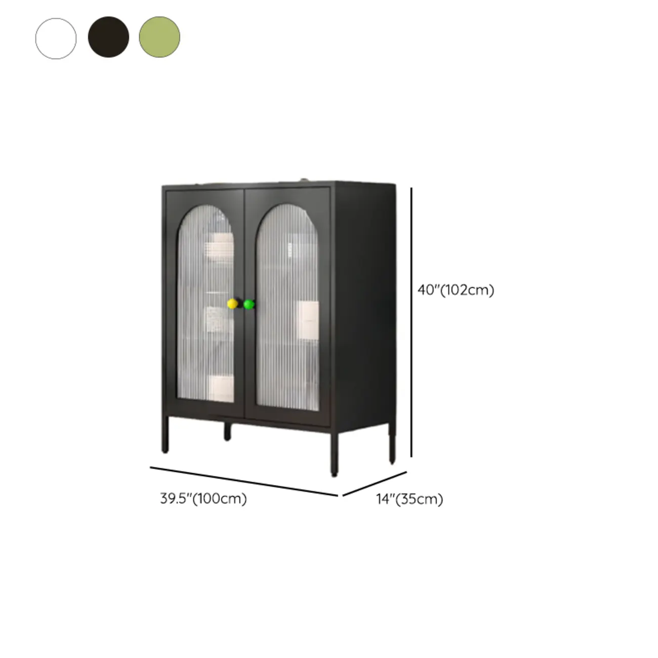 Modern Minimalist Metal Sideboard with Narrow Countertop Image - 27 | homeyfad