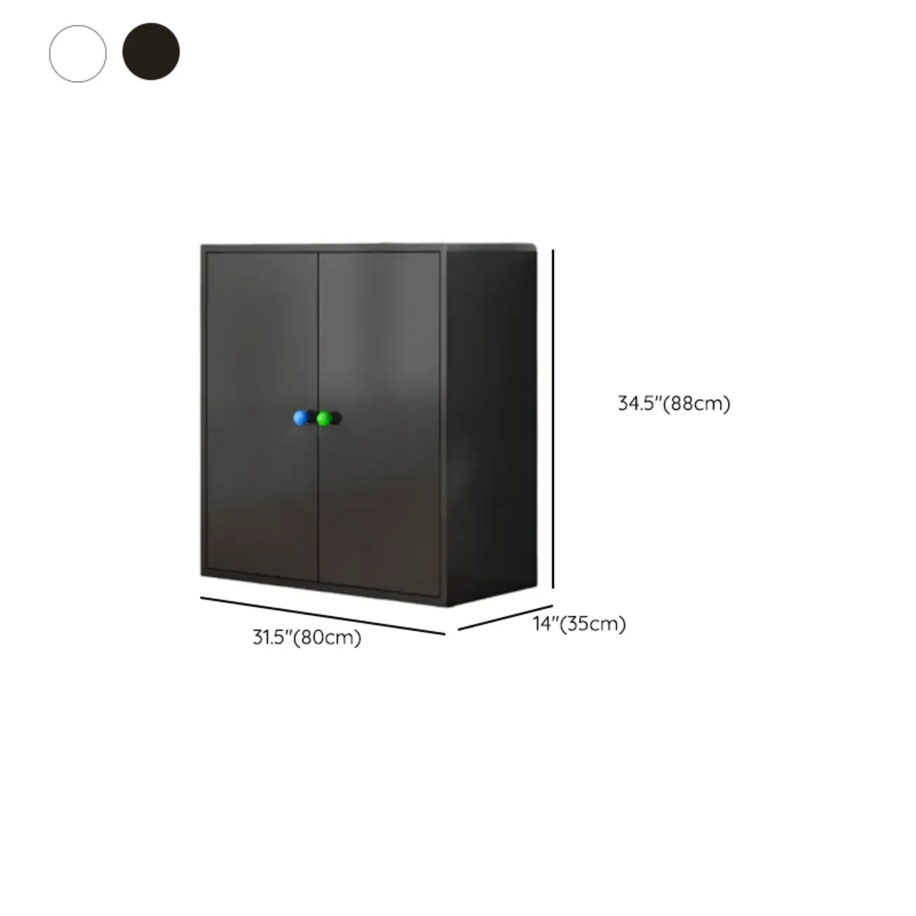 Modern Minimalist Metal Sideboard with Narrow Countertop Image - 28