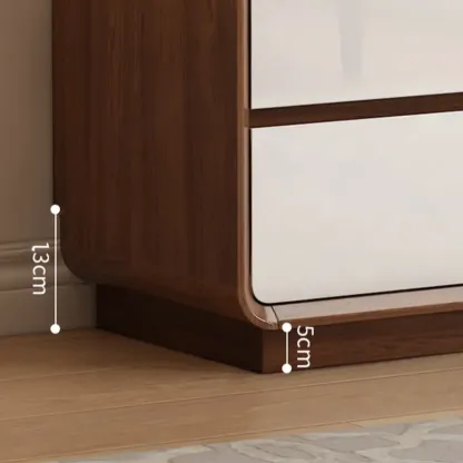 Multi-Drawer Modern Wooden Horizonal Double Dresser Image - 11