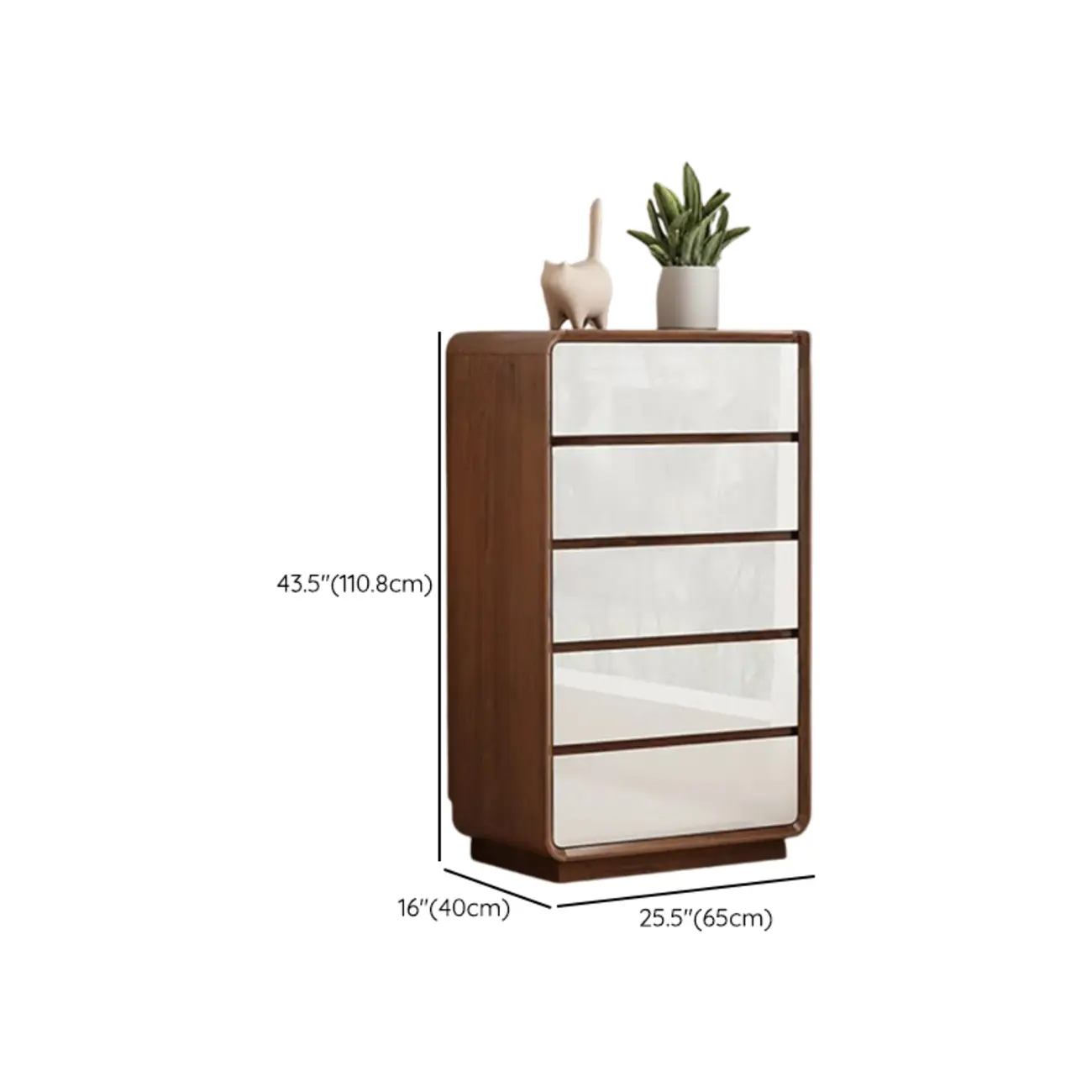 Multi-Drawer Modern Wooden Horizonal Double Dresser #size | homeyfad