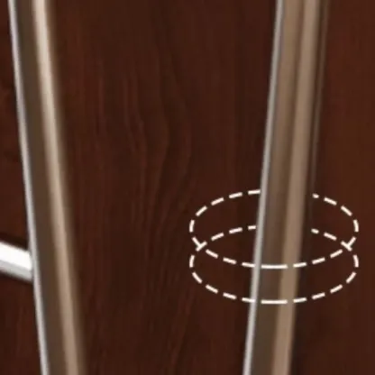 Scandinavian Metal Frame Armless Bar Stools Wood Back Image - 9