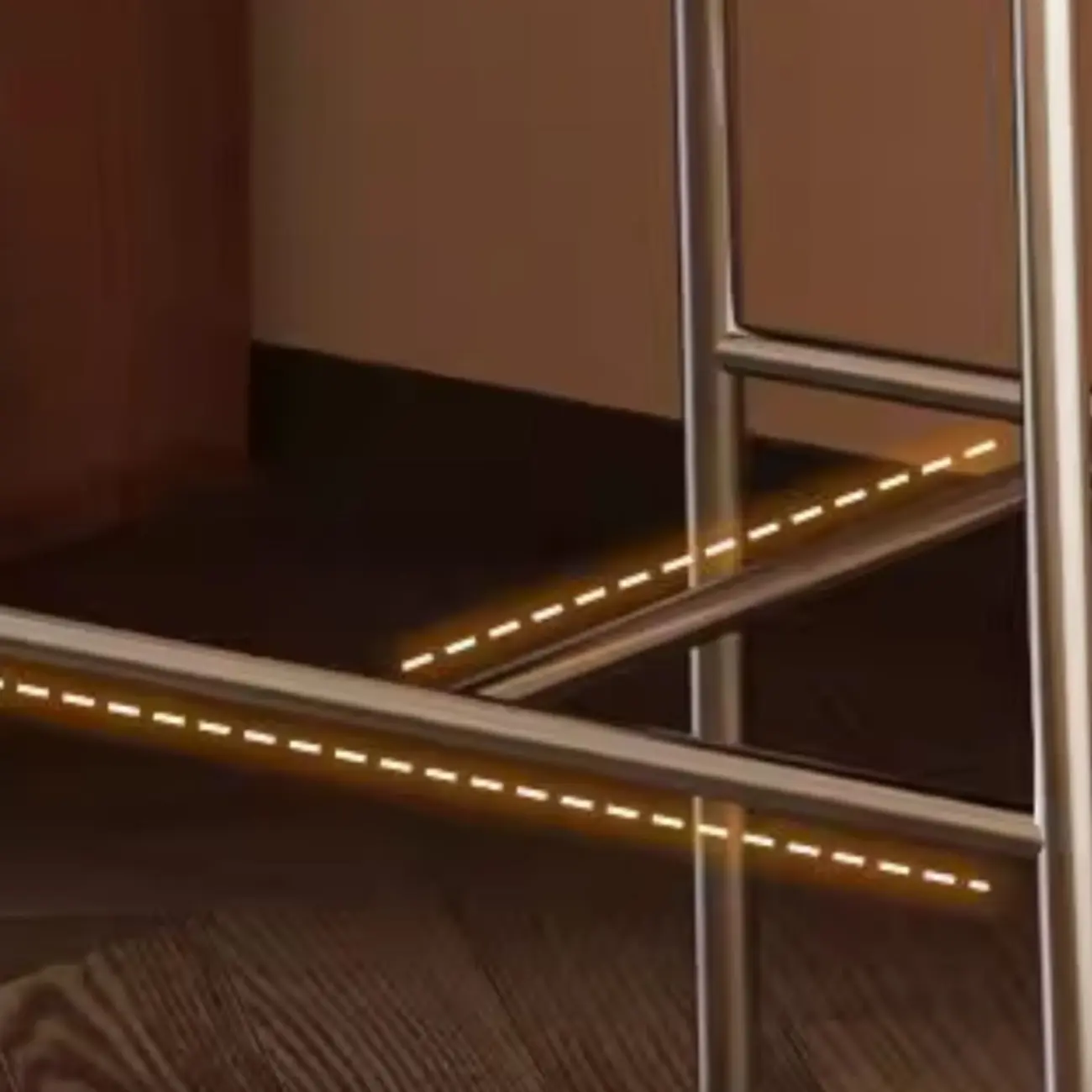 Scandinavian Metal Frame Armless Bar Stools Wood Back Image - 11 | homeyfad