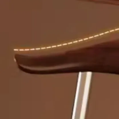 Scandinavian Metal Frame Armless Bar Stools Wood Back Image - 14