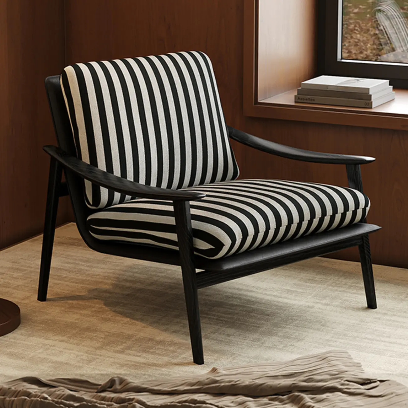 Jacquard Fabric Accent Chair for Living Rooms Image - 5 | homeyfad