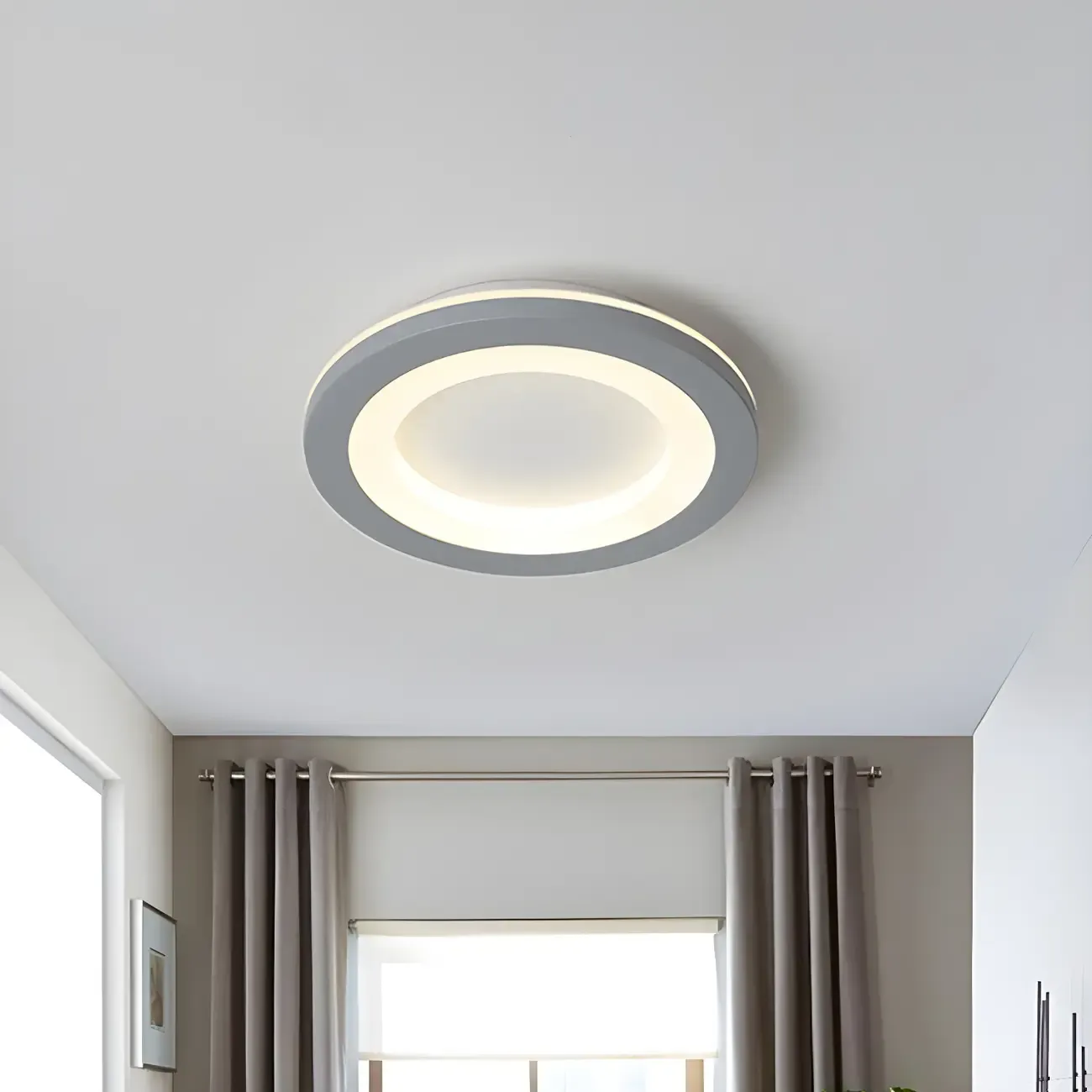 Modern LED Flush Mount Ceiling Light for Living Room Image - 4