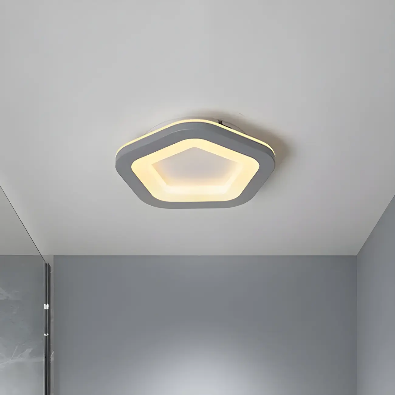 Modern LED Flush Mount Ceiling Light for Living Room Image - 8 | homeyfad